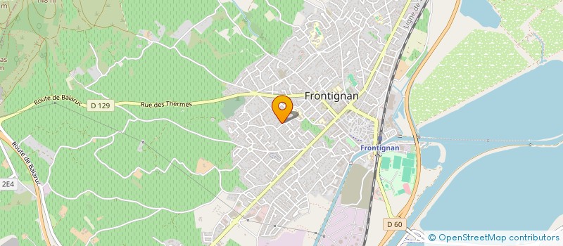 localisation de l'entreprise MADAME EVANGELINE SALMON à FRONTIGNAN