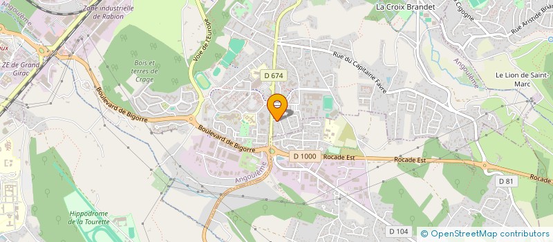 localisation de l'entreprise MADAME EVANNE CELESTIN à ANGOULEME
