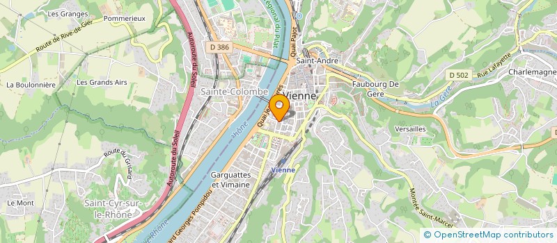 localisation de l'entreprise MADAME EVANTHIA KATSANTONI  VIENNE