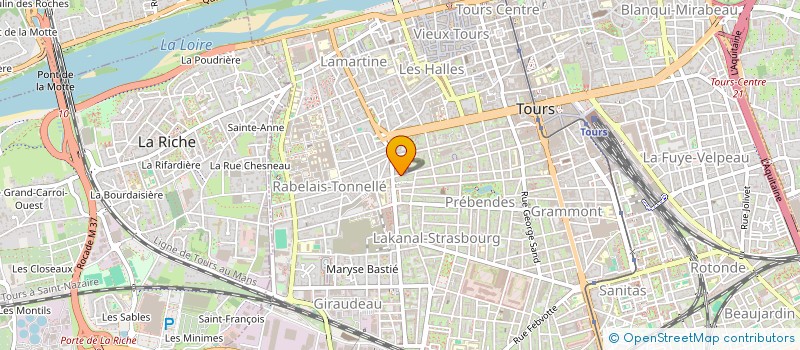 localisation de l'entreprise MADAME EVE ALAIME  TOURS