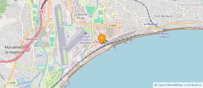 localisation de l'entreprise MADAME EVE ASRI à CANNES