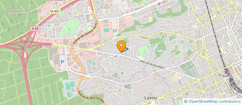 localisation de l'entreprise MADAME EVE AUBERT DOUBOVY  NANCY