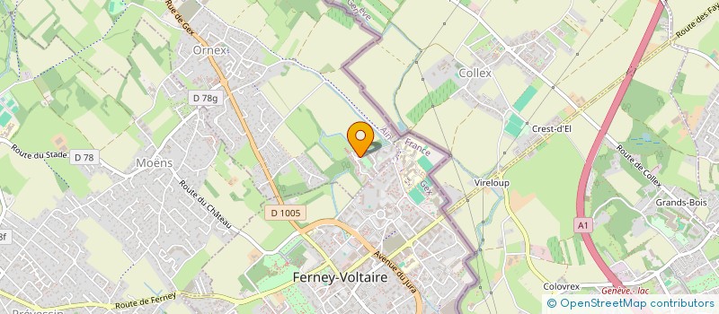 localisation de l'entreprise MADAME EVE BALADA  ORNEX