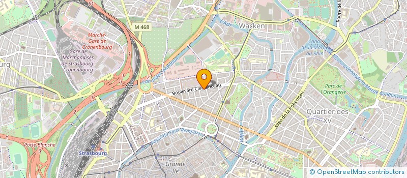 localisation de l'entreprise MADAME EVE BALLORAIN à STRASBOURG
