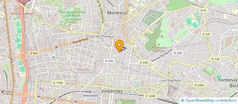 localisation de l'entreprise MADAME EVE BANGE à MONTREUIL