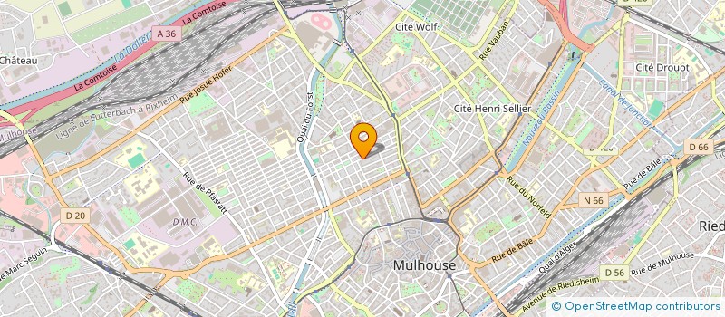 localisation de l'entreprise MADAME EVE BAUMGARTNER  MULHOUSE