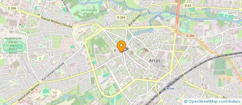 localisation de l'entreprise MADAME EVE BENATRE à ARRAS