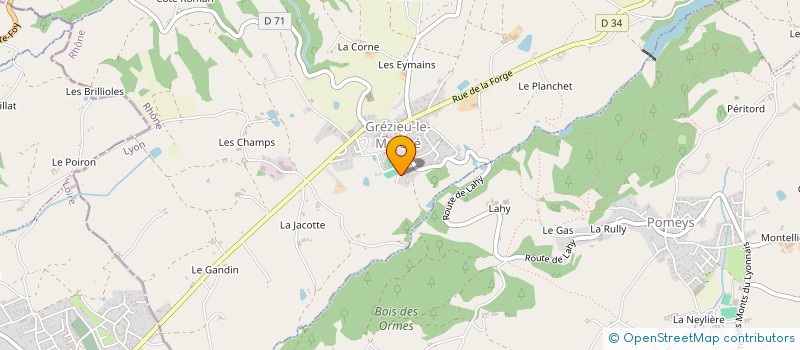 localisation de l'entreprise MADAME EVE BERTHAULT  GREZIEU-LE-MARCHE