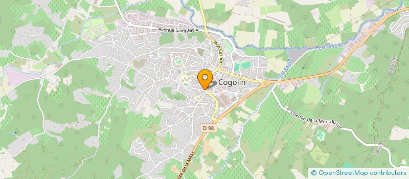 localisation de l'entreprise MADAME EVE BONISSONE à COGOLIN
