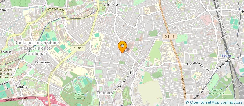 localisation de l'entreprise MADAME EVE BRISEBARRE  TALENCE