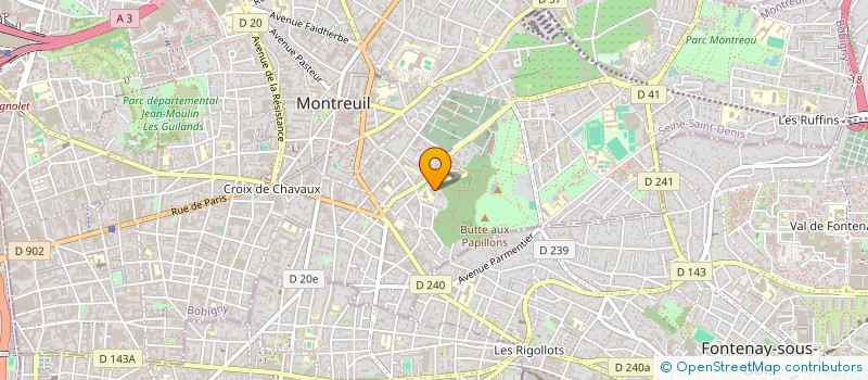 localisation de l'entreprise MADAME EVE BURELLO à MONTREUIL