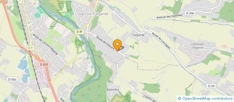localisation de l'entreprise MADAME EVE CABANIE à LACROIX-FALGARDE