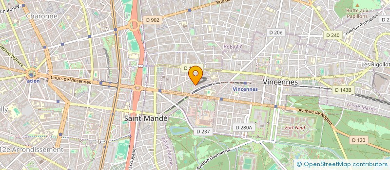 localisation de l'entreprise MADAME EVE CAILLE  VINCENNES