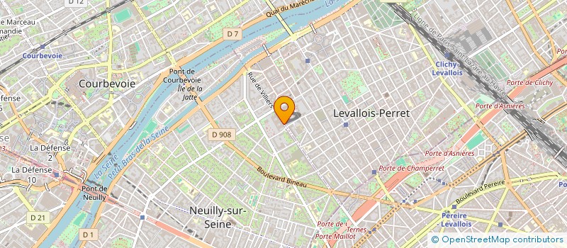 localisation de l'entreprise MADAME EVE CASTEX à NEUILLY-SUR-SEINE