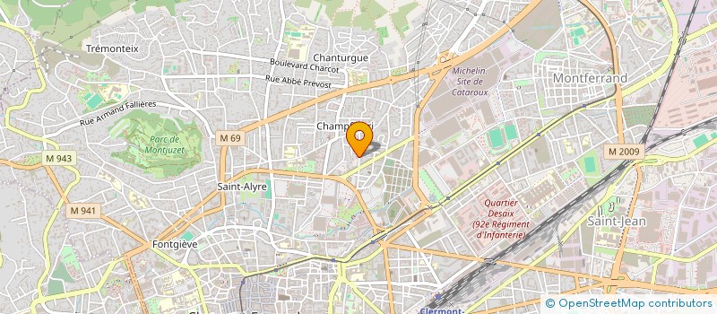 localisation de l'entreprise MADAME EVE CATOZZI  CLERMONT-FERRAND