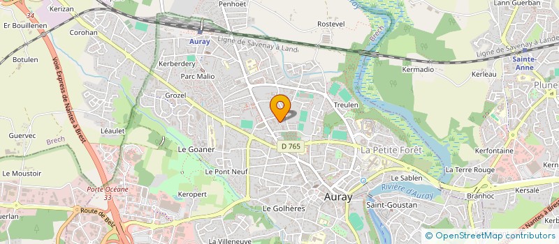 localisation de l'entreprise MADAME EVE CHAMPION à AURAY
