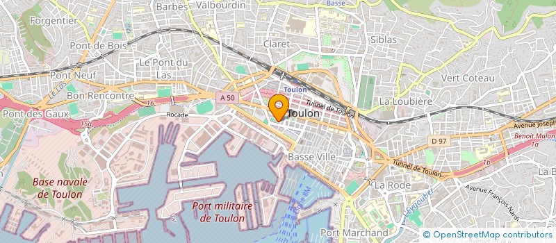 localisation de l'entreprise MADAME EVE CHAUSSADE  TOULON