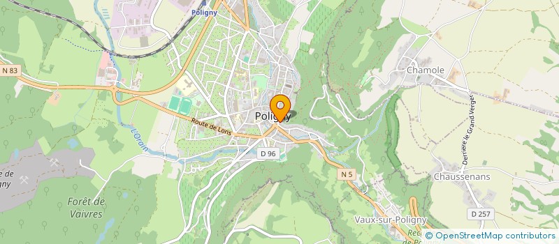 localisation de l'entreprise MADAME EVE CHAUVIN  POLIGNY