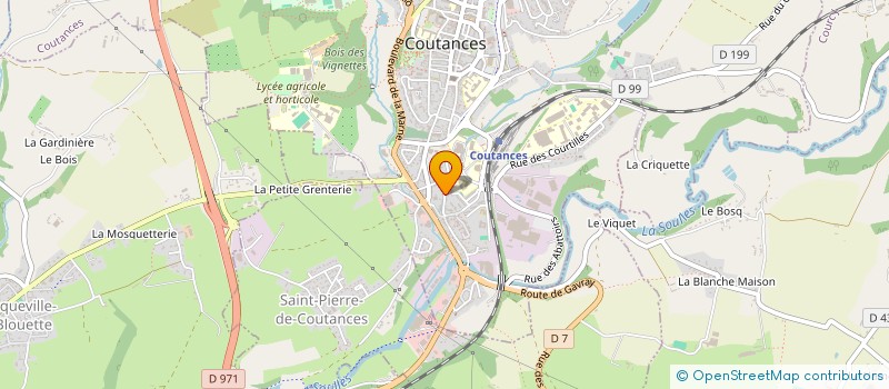 localisation de l'entreprise MADAME EVE COSSU à COUTANCES