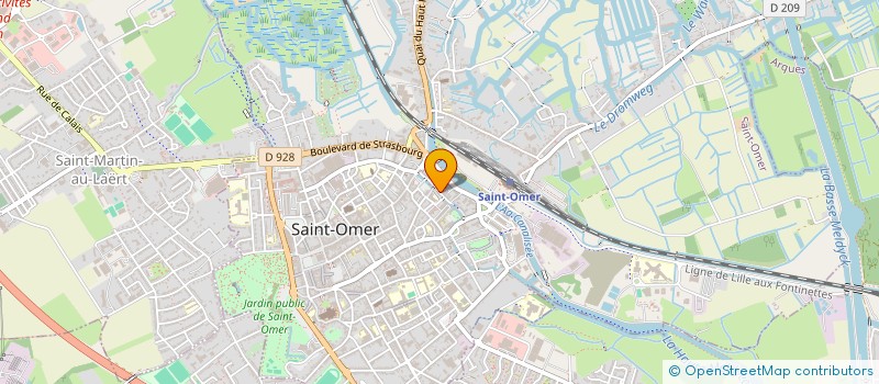 localisation de l'entreprise MADAME EVE DAMIENS  SAINT-OMER