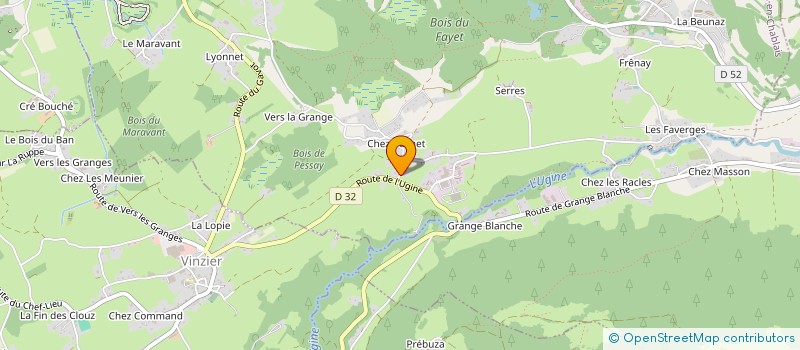 localisation de l'entreprise MADAME EVE DEJUSSEL  SAINT-PAUL-EN-CHABLAIS