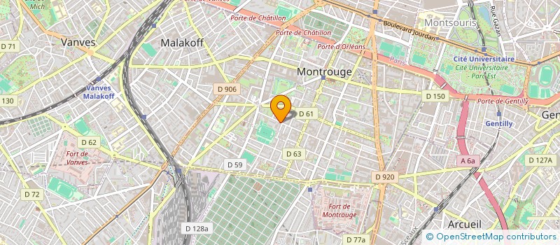 localisation de l'entreprise MADAME EVE DELFINER  MONTROUGE