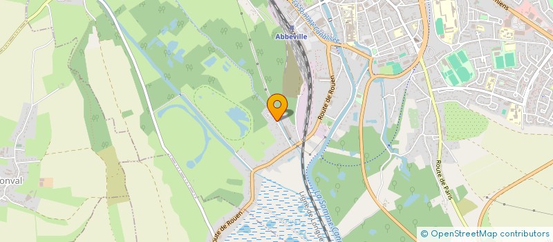 localisation de l'entreprise MADAME EVE DERUME  ABBEVILLE