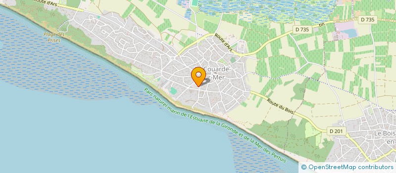 localisation de l'entreprise MADAME EVE DESBIENS à LA COUARDE-SUR-MER