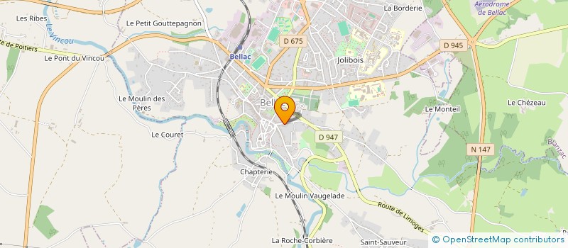 localisation de l'entreprise MADAME EVE DUCHAMBON à BELLAC