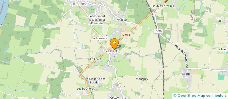 localisation de l'entreprise MADAME EVE DUPERRAY à CORMORANCHE-SUR-SAONE