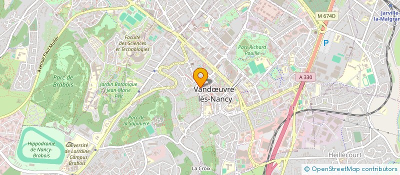 localisation de l'entreprise MADAME EVE DURAND  VANDUVRE-LES-NANCY