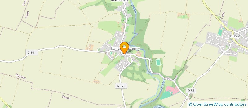 localisation de l'entreprise MADAME EVE FAVREAU  FONTAINE-HENRY