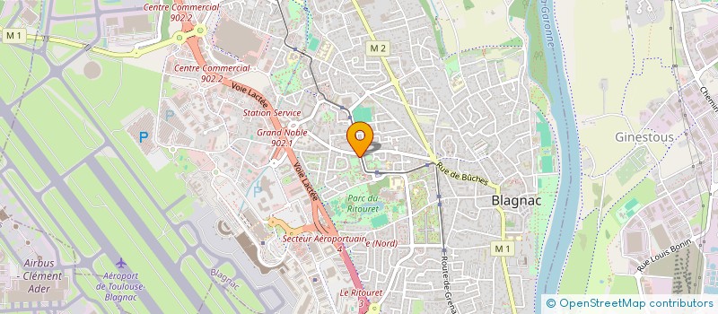 localisation de l'entreprise MADAME EVE FERRETTINI  BLAGNAC