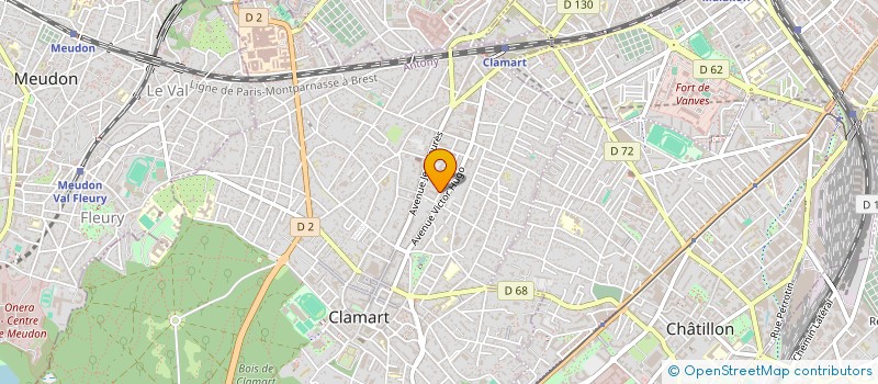 localisation de l'entreprise MADAME EVE FUSS à CLAMART