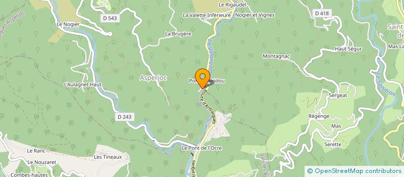 localisation de l'entreprise MADAME EVE GAILLARD à VALLEES-D'ANTRAIGUES-ASPERJOC