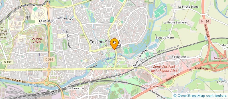 localisation de l'entreprise MADAME EVE GALLOUX  CESSON-SEVIGNE