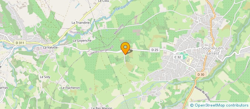 localisation de l'entreprise MADAME EVE GAUCHER  SOUCIEU-EN-JARREST