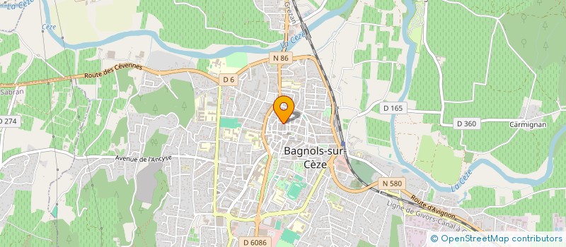 localisation de l'entreprise MADAME EVE GIANNUZZI à BAGNOLS-SUR-CEZE