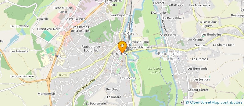 localisation de l'entreprise MADAME EVE GOUPILLE à LOCHES