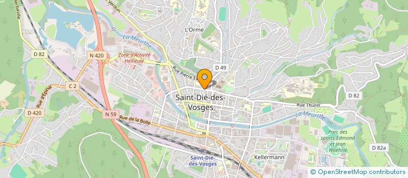 localisation de l'entreprise MADAME EVE GRAVAGNA à SAINT-DIE-DES-VOSGES