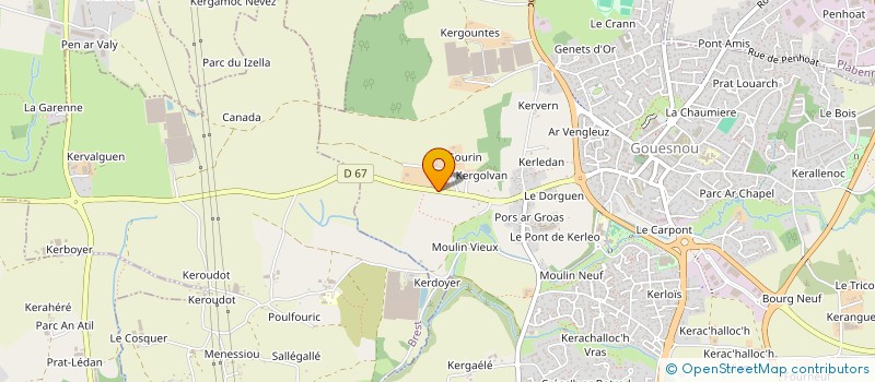 localisation de l'entreprise MADAME EVE HERRY  GOUESNOU