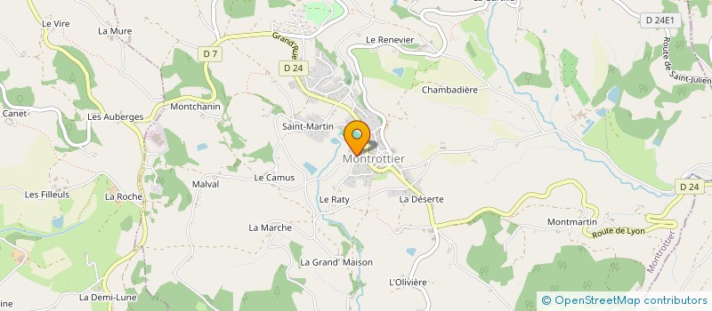 localisation de l'entreprise MADAME EVE JANODET  MONTROTTIER