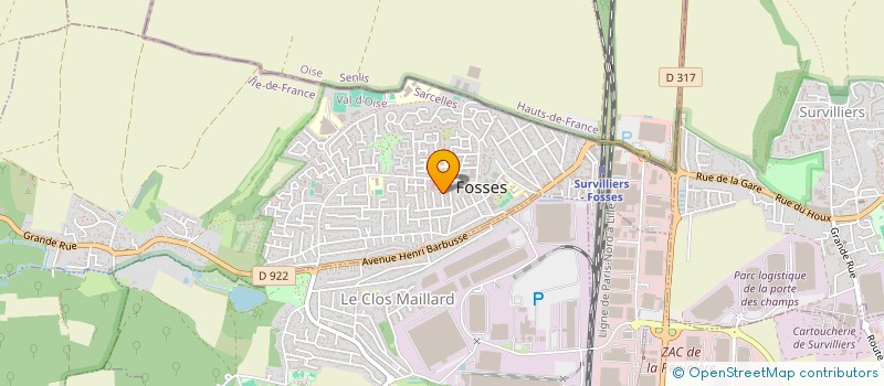 localisation de l'entreprise MADAME EVE JOSEPH  FOSSES