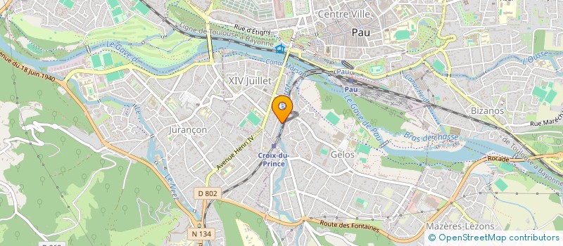 localisation de l'entreprise MADAME EVE KARAGHEUZIAN à PAU