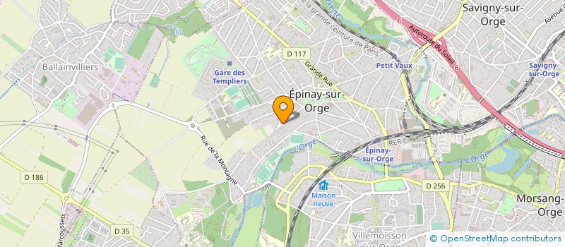 localisation de l'entreprise MADAME EVE-LAURE WREMBEL  EPINAY-SUR-ORGE