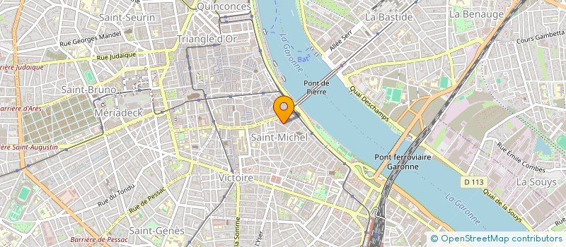 localisation de l'entreprise MADAME EVE-LAURENCE QUAEGEBEUR  BORDEAUX