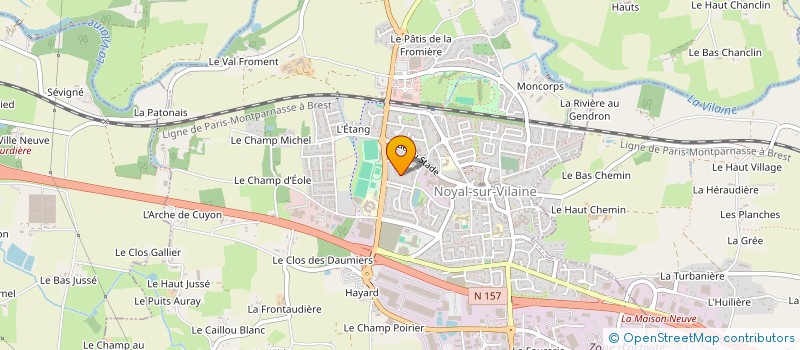 localisation de l'entreprise MADAME EVE LE PAGE  NOYAL-SUR-VILAINE