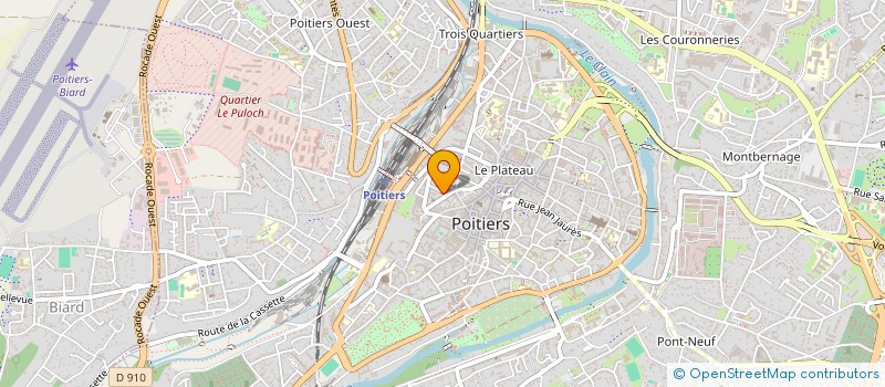 localisation de l'entreprise MADAME EVE LEDOUX à POITIERS