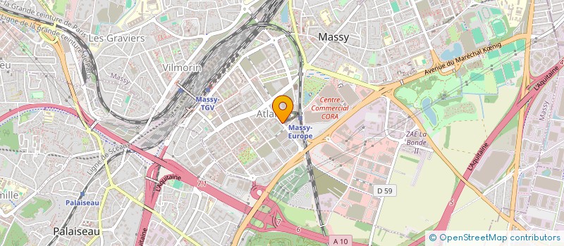 localisation de l'entreprise MADAME EVE LEFORT  MASSY