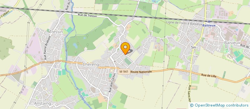 localisation de l'entreprise MADAME EVE LEJEUNE  CHERENG